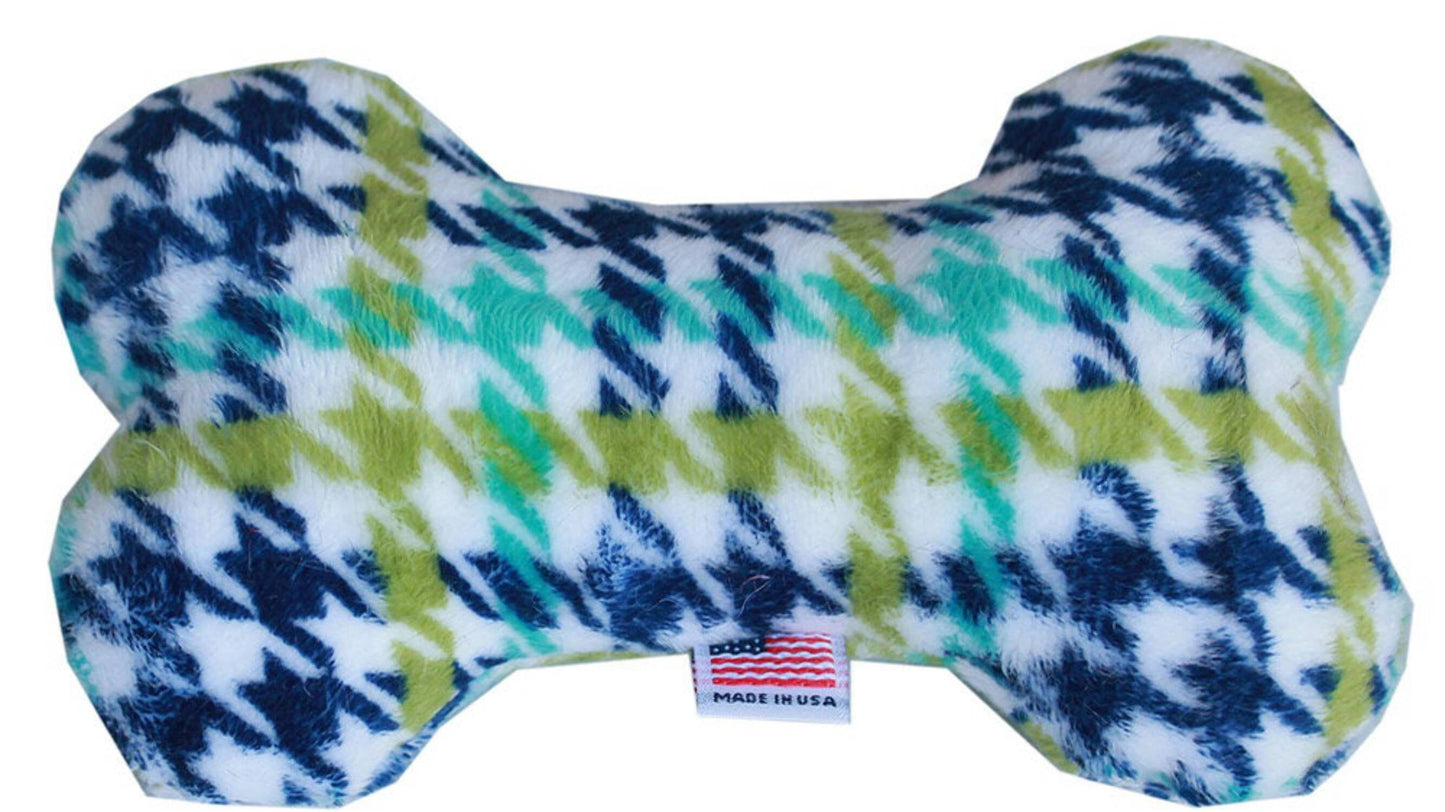 Pet and Dog Plush 6" Bone Toy, "Classic Plaids Group" (Available in 3 Different Colorway Options!)