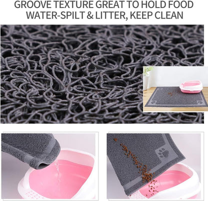 Pet Food Mat for Dogs Cats Waterproof Large XL Dog Mats for Food and Water Bowls Feeder Dishes Easy to Clean Cat Dog Mats Non-Slip for Floors