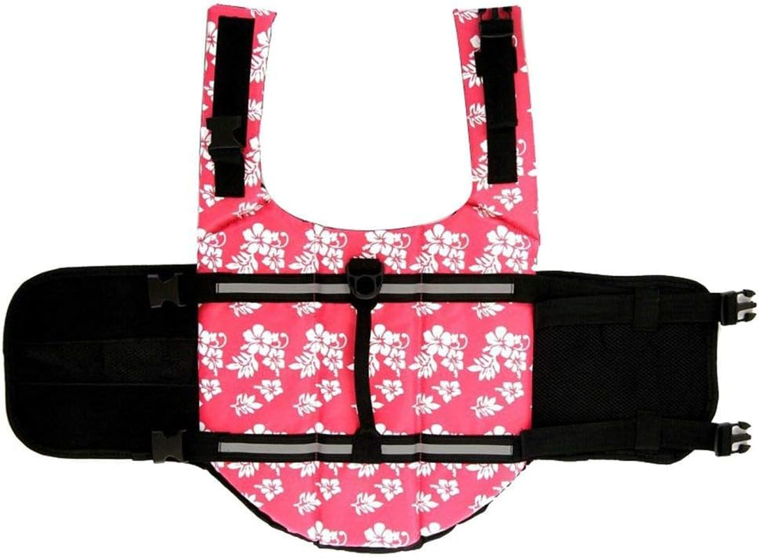Dog Life Jacket Adjustable Dog Lifevest Swimsuit Safety Vest Apparel Lifesaver Coat S
