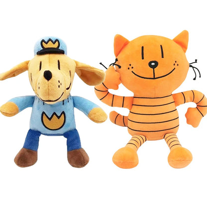 1/2Pcs Dog Man Plush Toy Anime Manga Petey Cat Stuffed Animal Soft Figure Cartoon Gift for Kids Children Fans Birthday Christmas