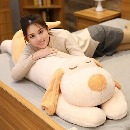 60CM Papa Dog Long Cat Cute Plush Toy Men and Women Models Sleeping Big Stuffed Animal Patung Dolls Pillow Children'S Toys Gifts