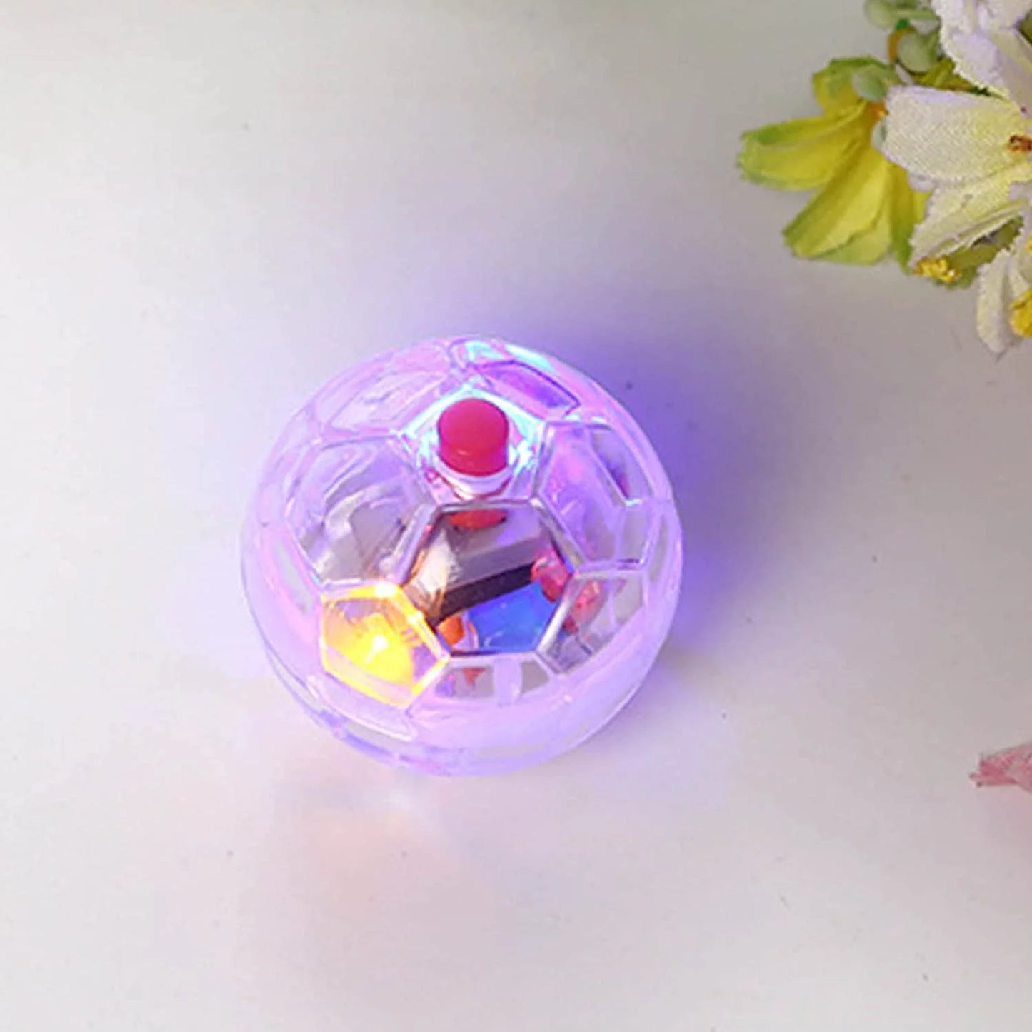 4Pcs Motion Light up Ghost Hunting Cat Ball for Cats Motion Activated Cat Ball with LED Light Pet Interactive Toy Animal Activity Toy
