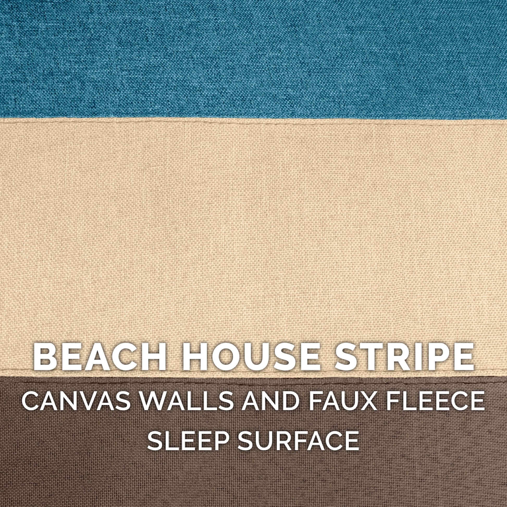 Pet Products Small Pet House Footstool for Dogs & Cats - Beach House Stripe