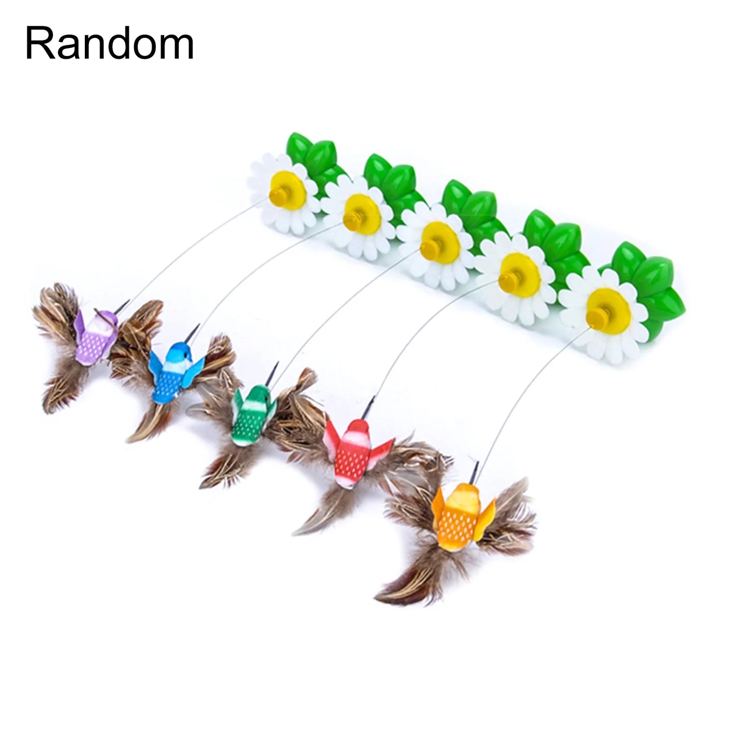 Bird Toy for Pet Cats, Funny Hummingbird Interactive Toy, Random Color