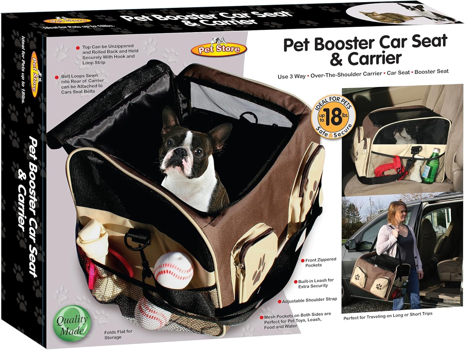 Pet Store Booster/Carrier/Car Seat for Cats and Dogs