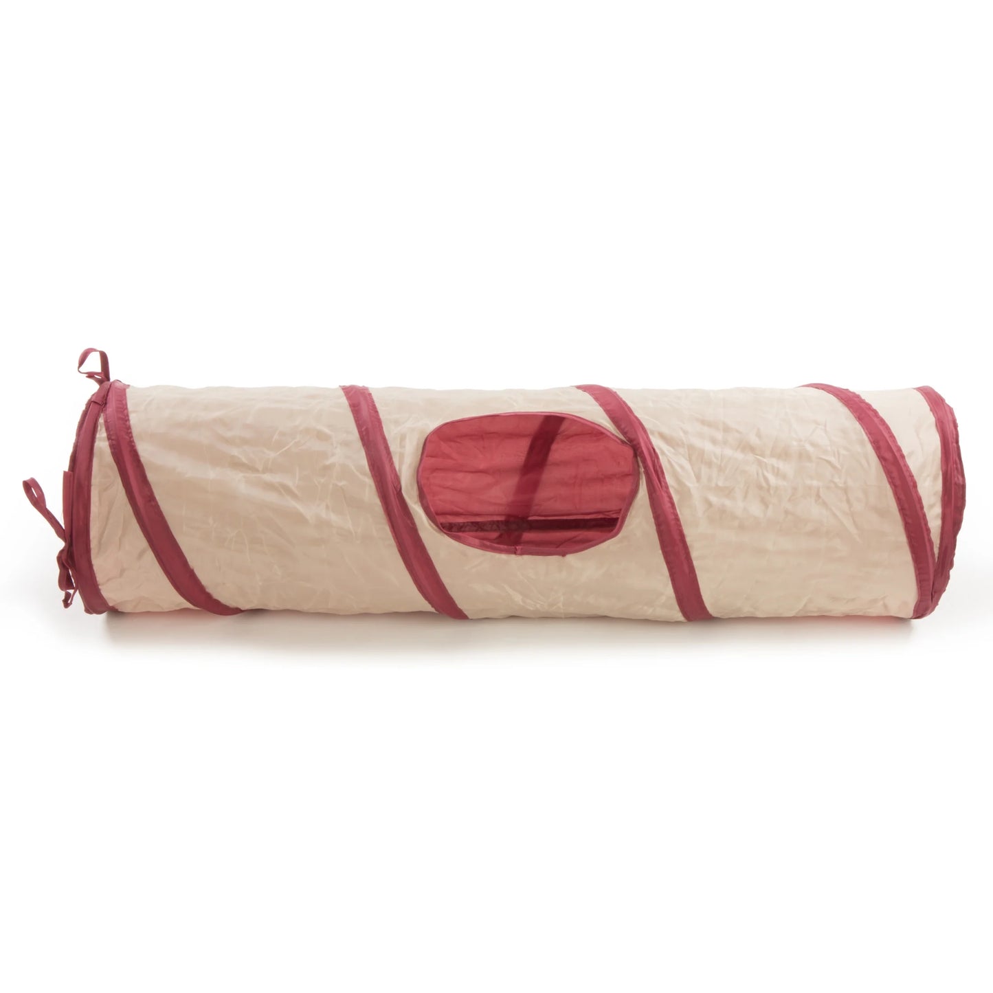 Crackle Chute Collapsible Tunnel Cat Toy with Crinkle Sound & Peek-A-Boo Window