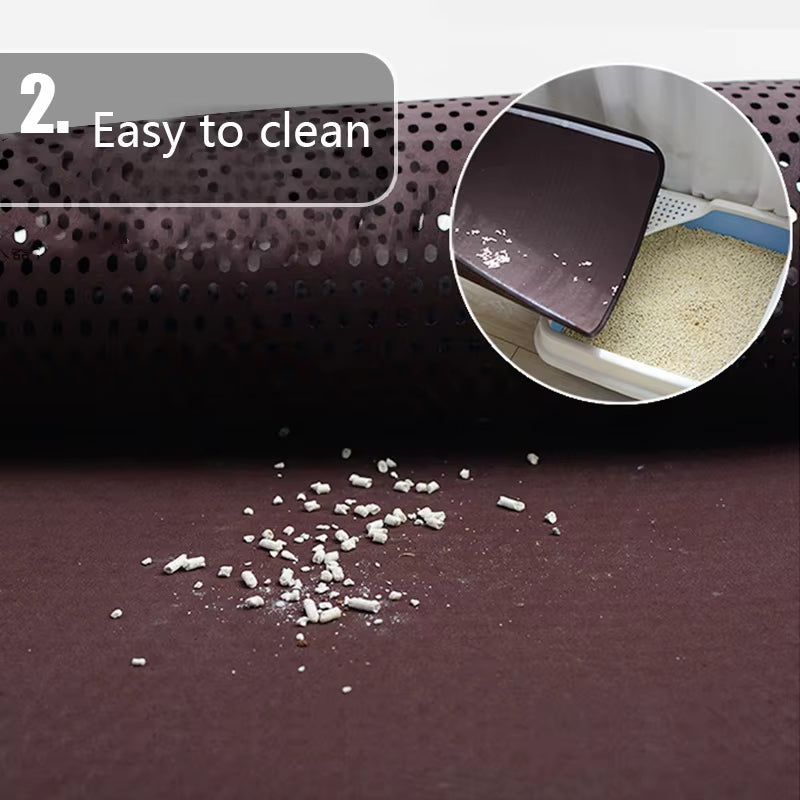 Double Layer Non-Slip Sand Cat Pad Pet Cat Litter Mat Toilet Leather Waterproof Clean Pad for Cats House Clean Accessories
