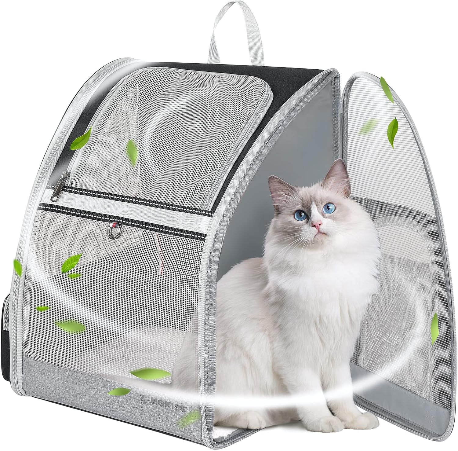 Cat Backpack, Pet Carrier Backpack for Medium Small Cats Dogs, Airline Approved Collapsible Ventilated Safety Strap Buckle Support Design,  Pet Backpack for Travel, Hiking, Walking Outdoor
