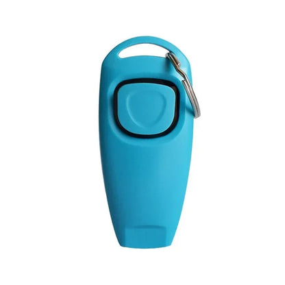 2 in 1 Pet Dog Clicker Dog Training Whistle Clicker Dog Trainer Puppy Stop Barking Training Aid Tool with Key Ring Pet Supplies