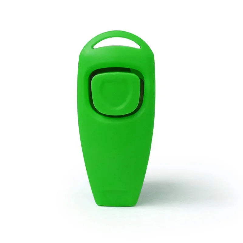 2 in 1 Pet Dog Clicker Dog Training Whistle Clicker Dog Trainer Puppy Stop Barking Training Aid Tool with Key Ring Pet Supplies