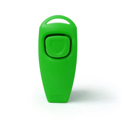 2 in 1 Pet Dog Clicker Dog Training Whistle Clicker Dog Trainer Puppy Stop Barking Training Aid Tool with Key Ring Pet Supplies