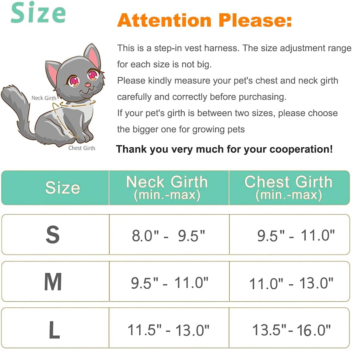 Cat Harness and Leash Set for Walking Escape Proof, Adjustable Kittens Vest with Reflective Strip for Cats Small Dogs Puppies, Soft and Comfortable Cat Outdoor Vest Jacket (Green, M)
