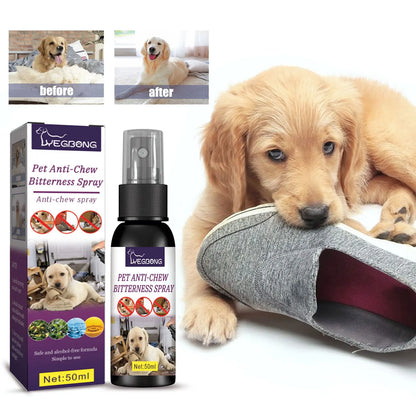 Pet No Chew Spray Bitterness anti Gnawing Biting Stop Cat Scratching Furniture Behavior Modification Dog Chew Prevention Liquid