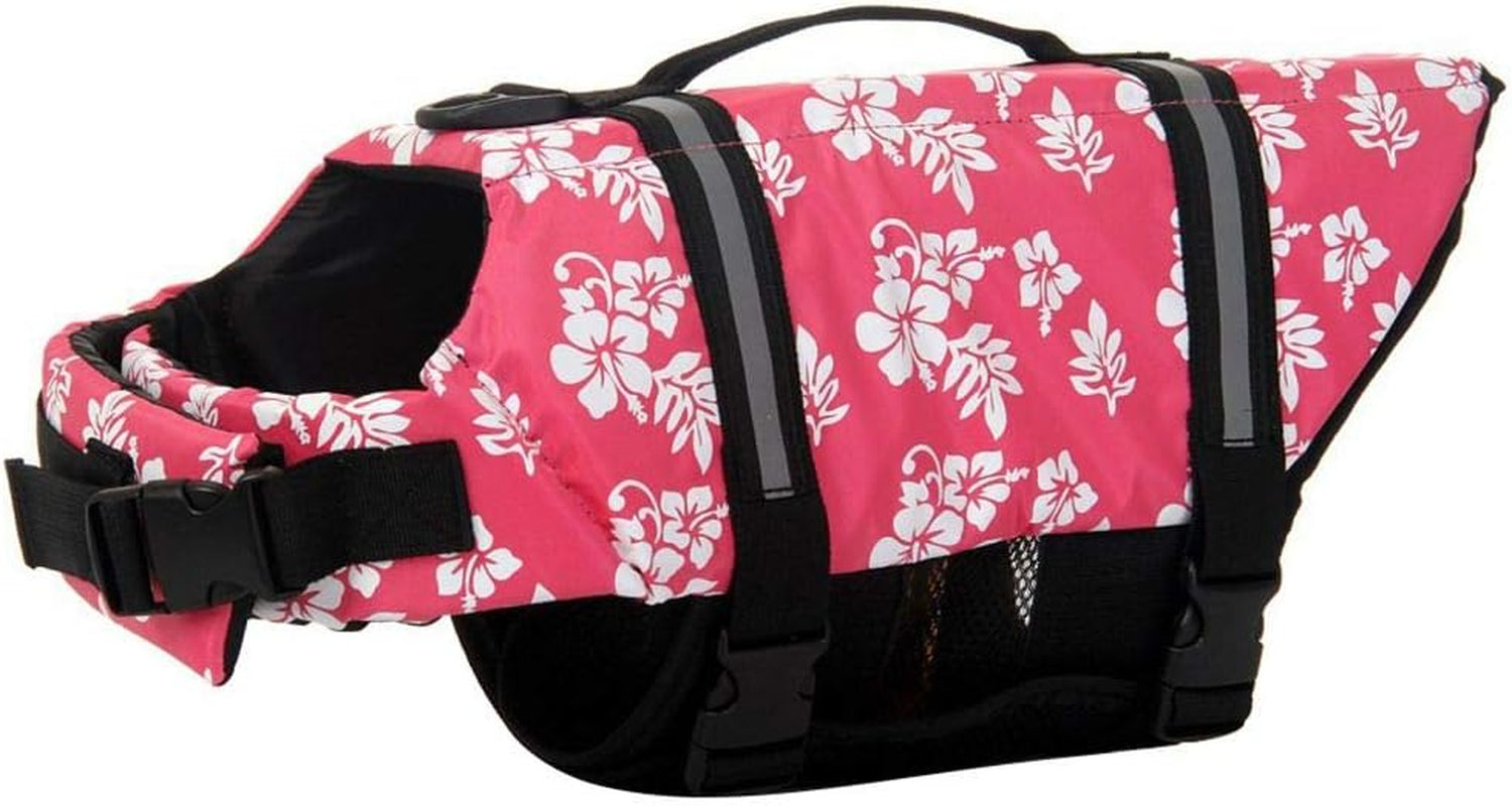 Dog Life Jacket Adjustable Dog Lifevest Swimsuit Safety Vest Apparel Lifesaver Coat S