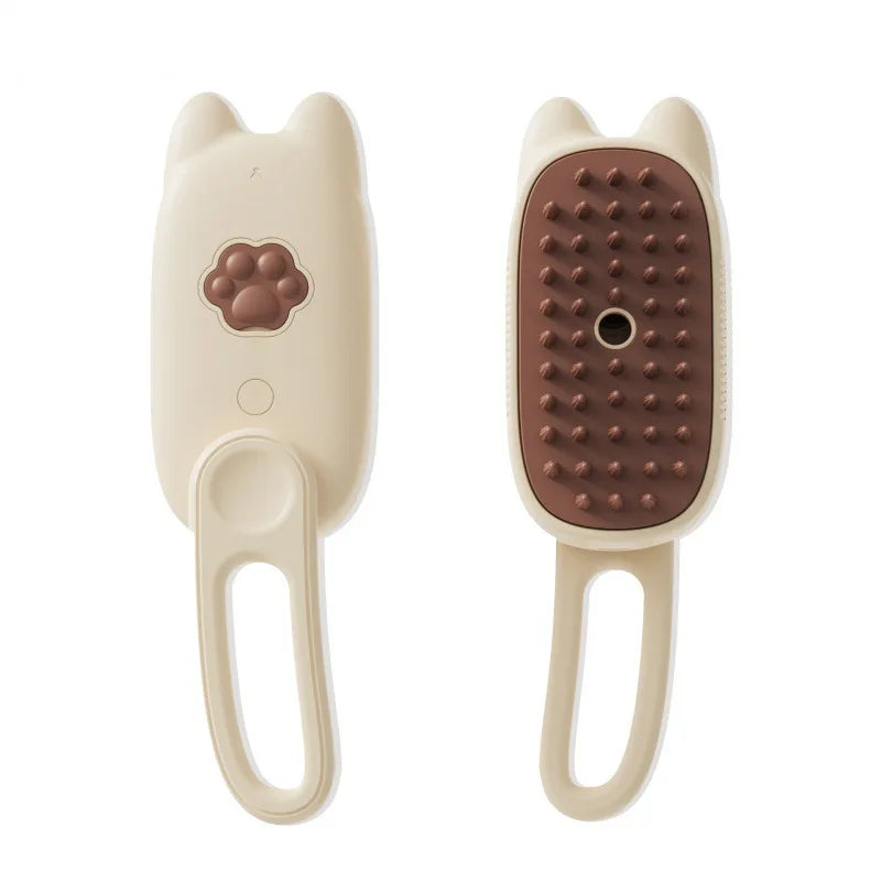 Steamy Cat Brush Electric Spray Cat Hair Brush 3 In1 Dog Toys Brush for Massage Pet Grooming Removing Tangled and Loose Hair