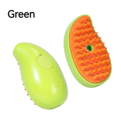 Steamy Cat Brush Electric Spray Cat Hair Brush 3 In1 Dog Toys Brush for Massage Pet Grooming Removing Tangled and Loose Hair