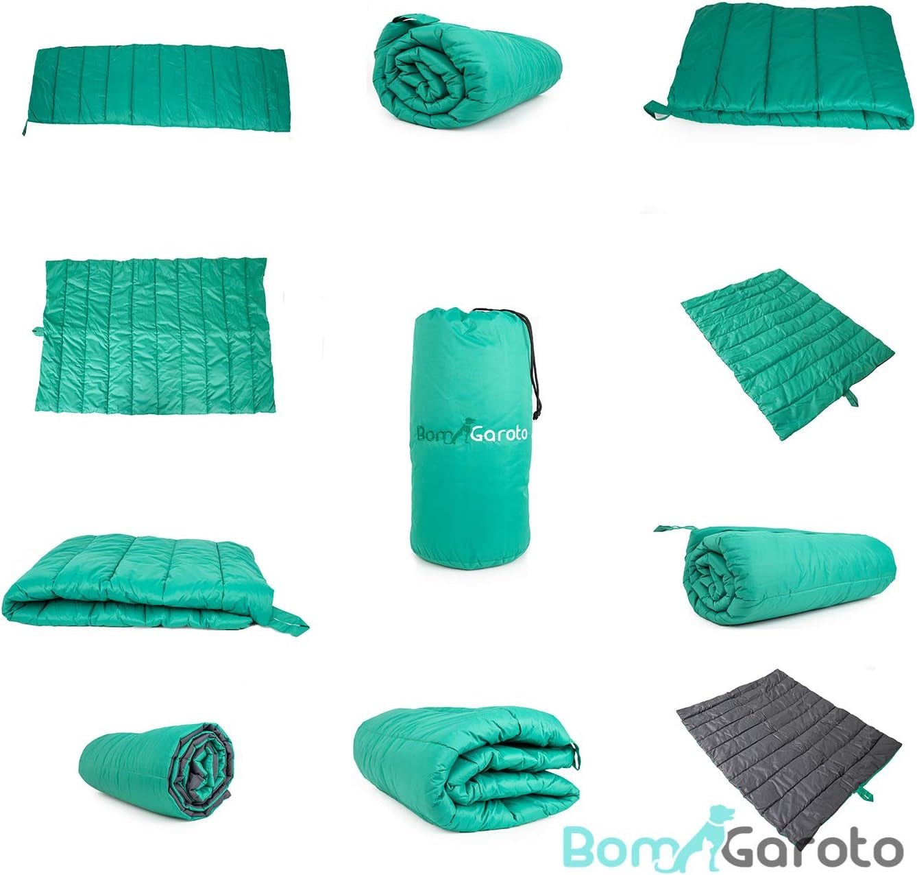 Portable Pet Mat - 46.5 X 33 Inch Cat and Dog Mat for Crate Bed, Dog Cage, Fireside or Camping! Waterproof Dog Beds for Medium Dogs and Small Dogs. Large Dog Bed with Storage Carry Bag