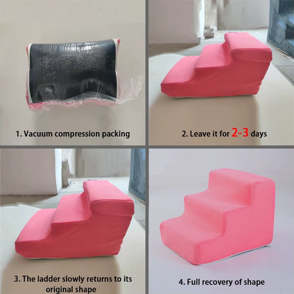 Ramp for Dog Pet Ladder 2 3 4 Steps Stairs Cat Dog Ramp Sofa Bed Dog Ladder Non-Slip Removable Pet Supplies Toys Ramp