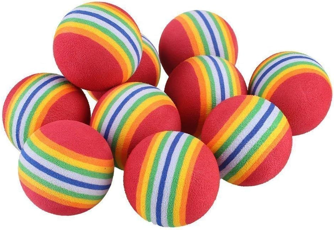 Colorful Soft Foam Rainbow Play Balls for Pet Dog and Cat Toys (12)