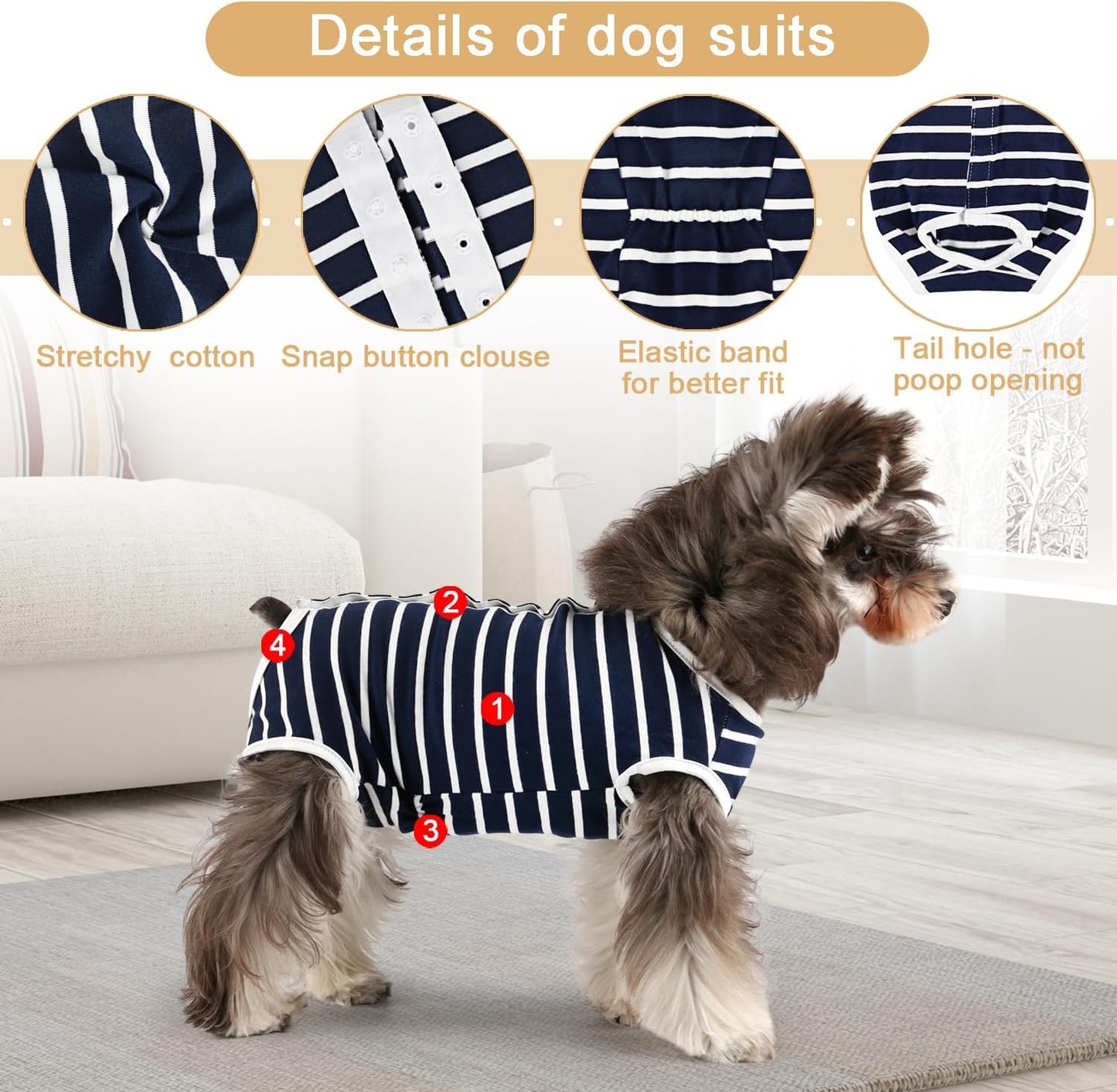 Dog Diapers Sanitary Panties Dog Period Shirts