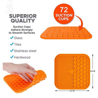 Pet Wet and Dry Food Bowl, Slow Food Tray with Suction Cup, Dog Licking Pad, Custom, Factory Price
