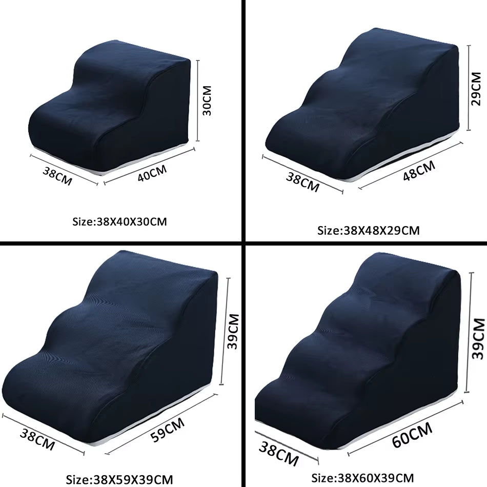 Ramp for Dog Pet Ladder 2 3 4 Steps Stairs Cat Dog Ramp Sofa Bed Dog Ladder Non-Slip Removable Pet Supplies Toys Ramp