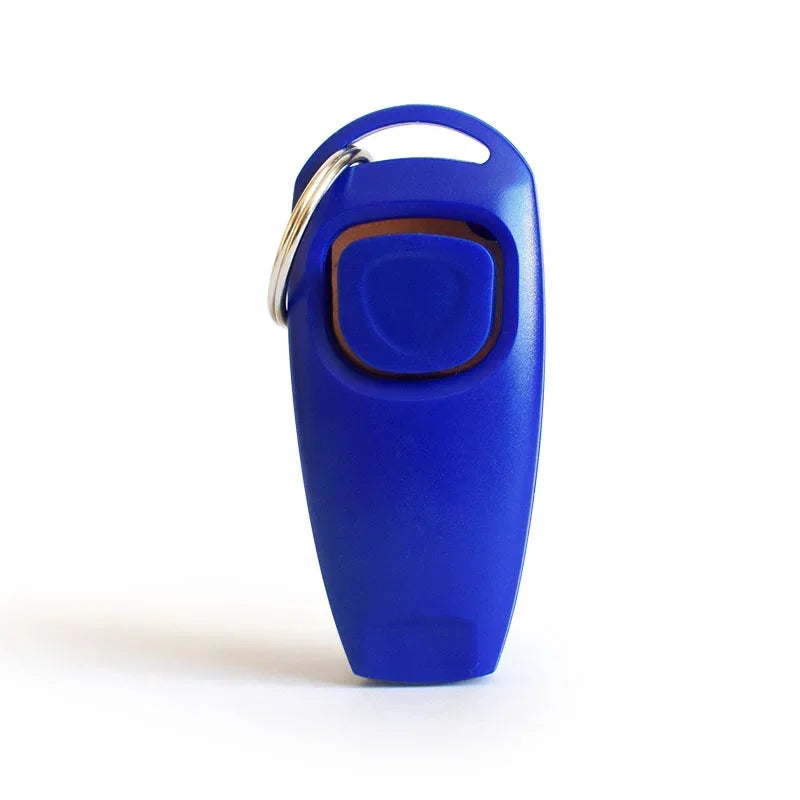 2 in 1 Pet Dog Clicker Dog Training Whistle Clicker Dog Trainer Puppy Stop Barking Training Aid Tool with Key Ring Pet Supplies