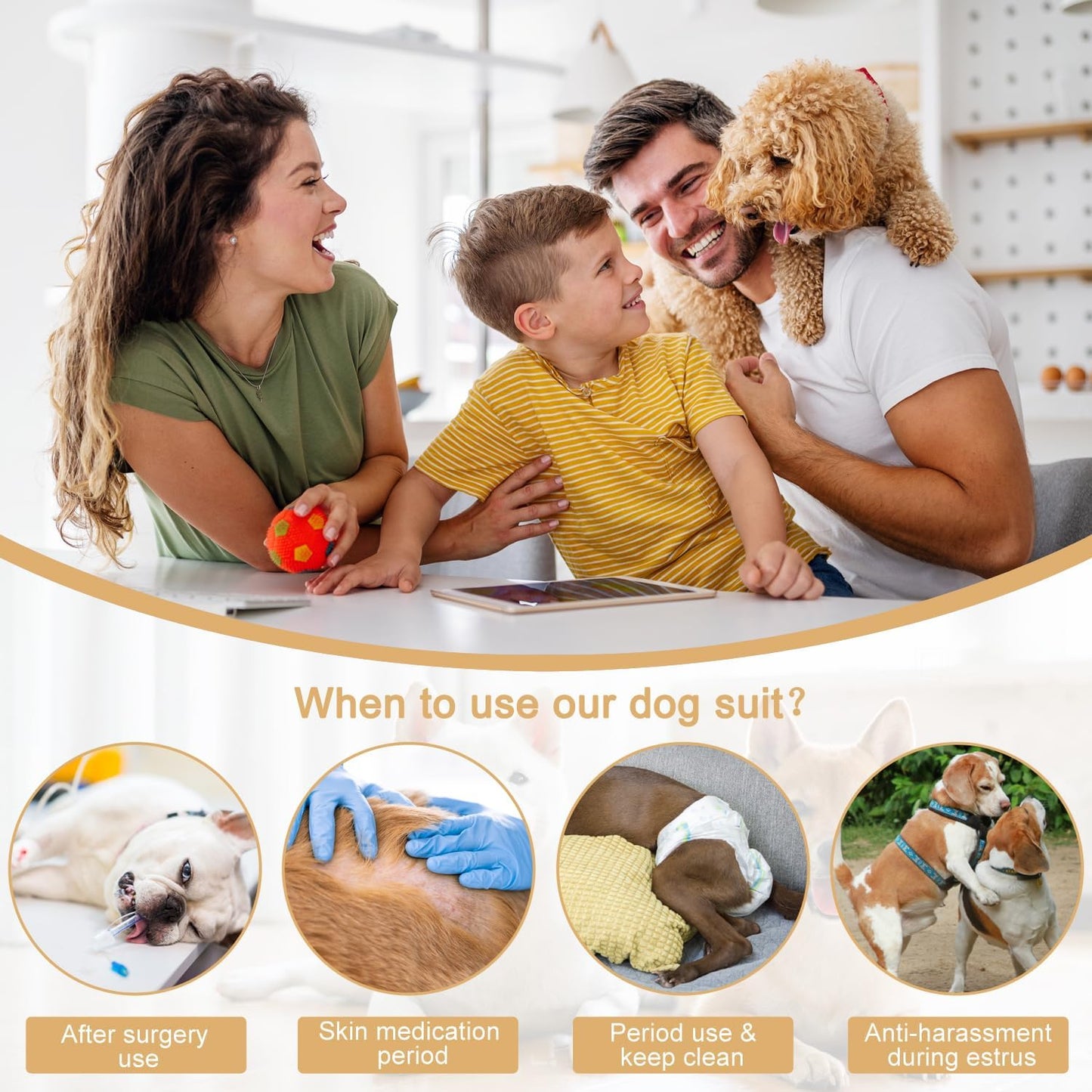Dog Diapers Sanitary Panties Dog Period Shirts