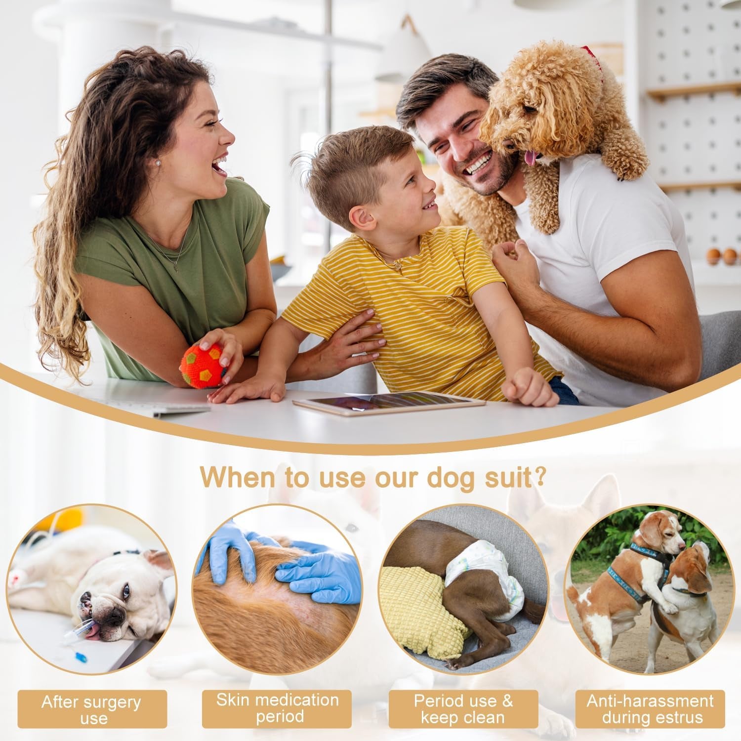 Dog Diapers Sanitary Panties Dog Period Shirts