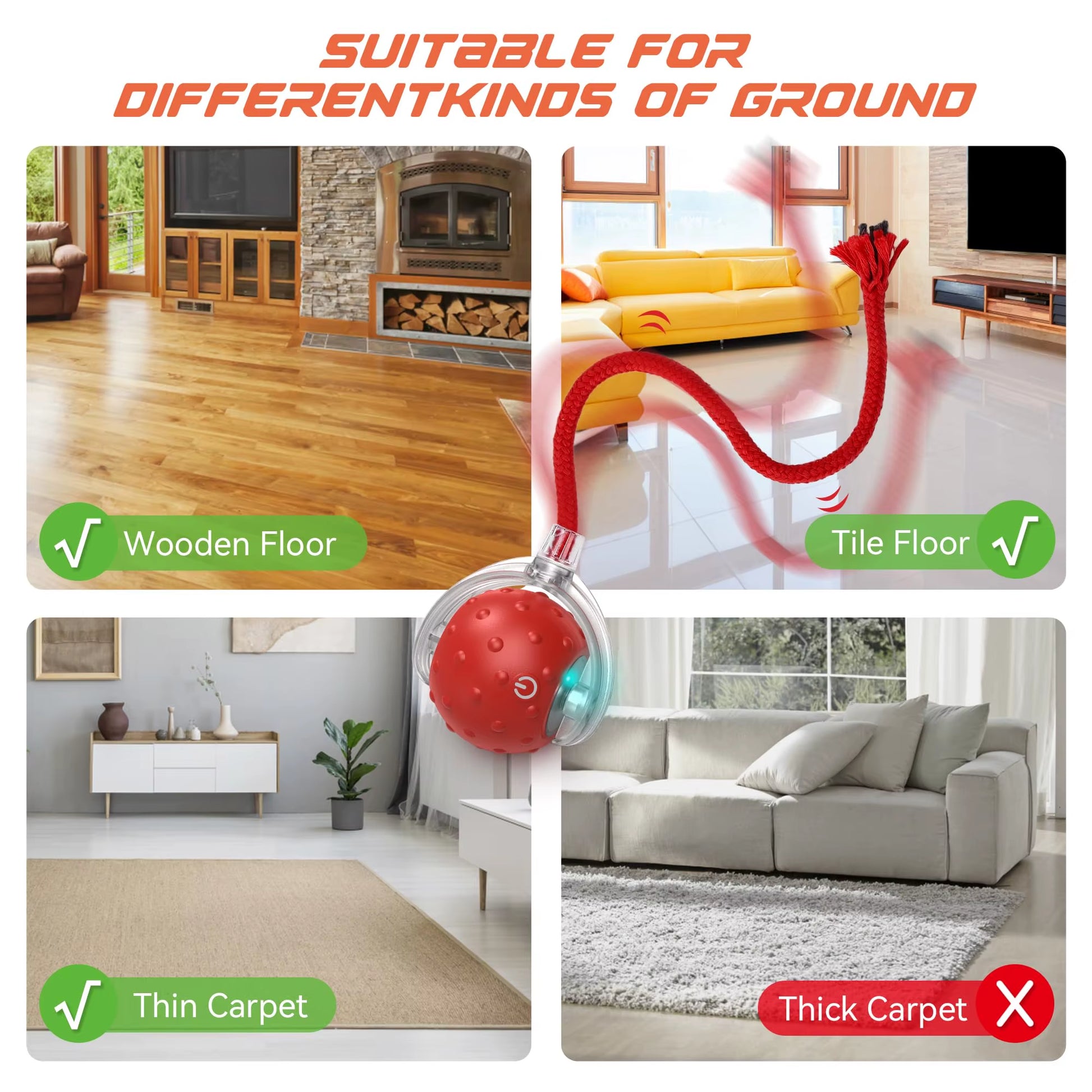 Cat Toys Cats Automatic Rotary Ball Fake Tail Interactive Toy for Cat Pet Training Imitate Mouse Tail Game Christmas Cat Toys