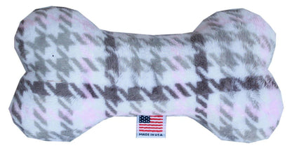 Pet and Dog Plush 6" Bone Toy, "Classic Plaids Group" (Available in 3 Different Colorway Options!)