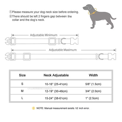 Nylon Dog Collar Adjustable Cat Small Dog Collars Gradient Pet Necklace Fashion Collars Accessories for Small Medium Large Dogs