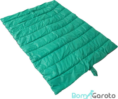 Portable Pet Mat - 46.5 X 33 Inch Cat and Dog Mat for Crate Bed, Dog Cage, Fireside or Camping! Waterproof Dog Beds for Medium Dogs and Small Dogs. Large Dog Bed with Storage Carry Bag