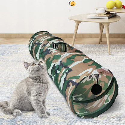 Cat Tunnels Tube Interactive Toys Puppy Bed House with Ball Hole Rabbit Toy
